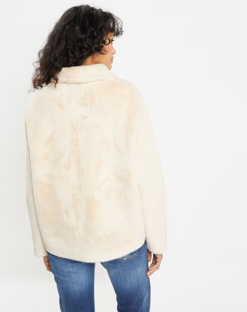Veste en Fausse Fourrure Daria sabbia