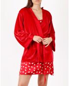 Red Night Bademantel aus Satin