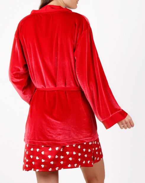 Red Night Bademantel aus Satin