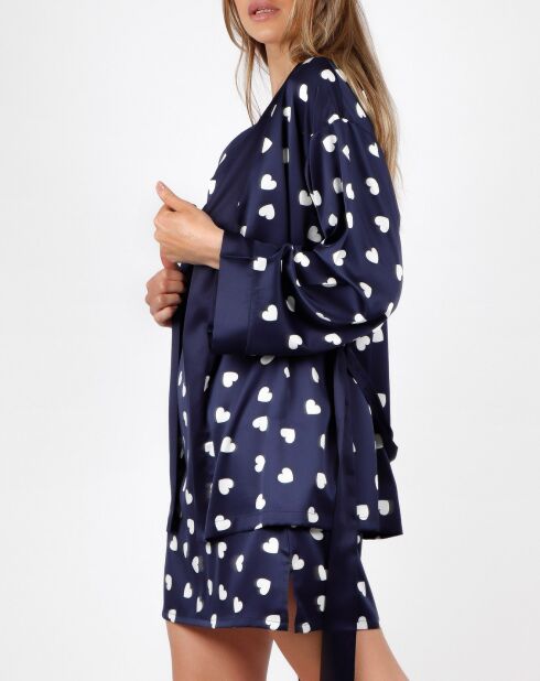 Love Heart marineblauw negligé