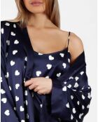 Love Heart marineblauw negligé