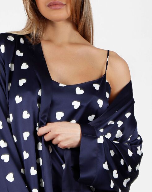 Love Heart marineblauw negligé