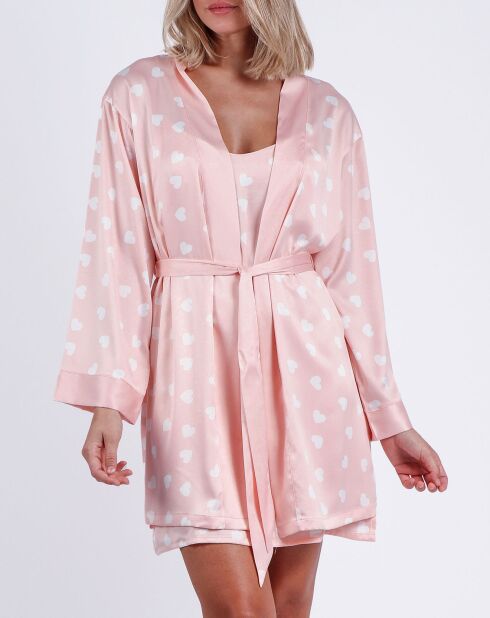 Love Heart roze negligé