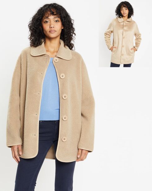 Veste réversible en Fausse Fourrure 309 Mont sabbia