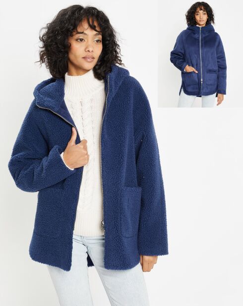 Veste réversible en Fausse Fourrure 315 Mont indigo