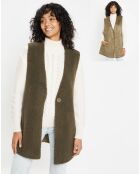 Gilet réversible en Fausse Fourrure Dafne military