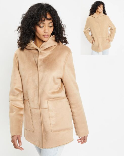 Veste réversible en Fausse Fourrure 358 Mont light camel