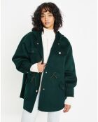 Veste 100% Laine Carla vert sapin