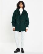 Veste 100% Laine Carla vert sapin