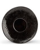 4 Tasses à moka et soucoupes Mielo noires - 9x5x6.5 cm