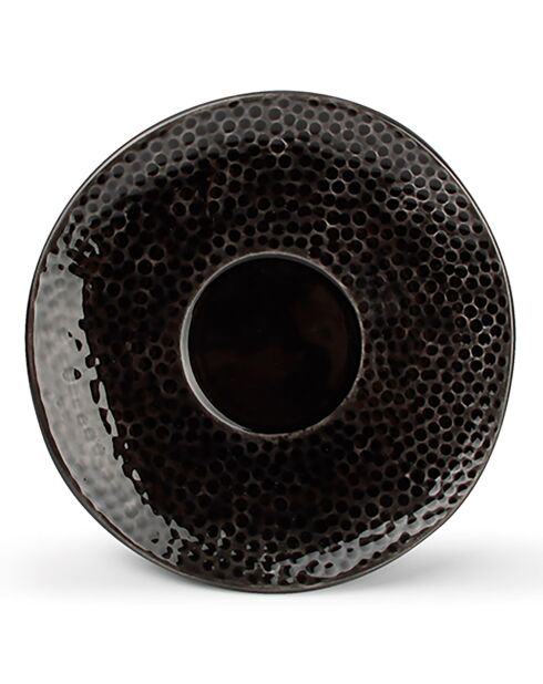 4 Tasses à moka et soucoupes Mielo noires - 9x5x6.5 cm