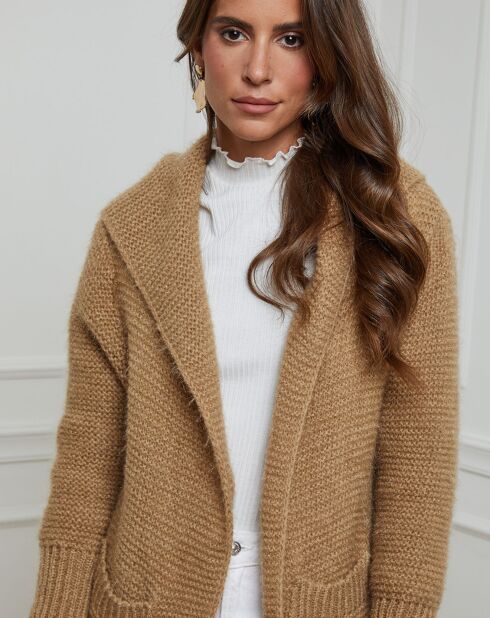Gilet Lucie camel