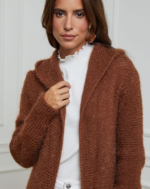 Gilet Lucie tabac