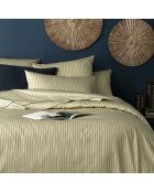 Parure housse de couette en satin coton Wyatt multicolore