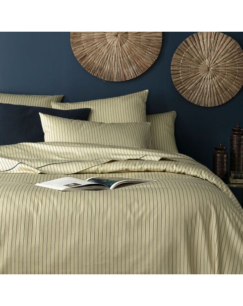 Parure housse de couette en satin coton Wyatt multicolore