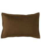 Taie d'oreiller en satin de coton Triomphe bronze