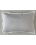 Taie d'oreiller en satin de coton Triomphe blanche