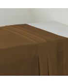 Drap plat  en satin de coton Triomphe bronze