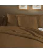 Parure housse de couette en satin de coton Triomphe bronze