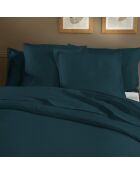 Parure housse de couette en satin de coton Triomphe lagon