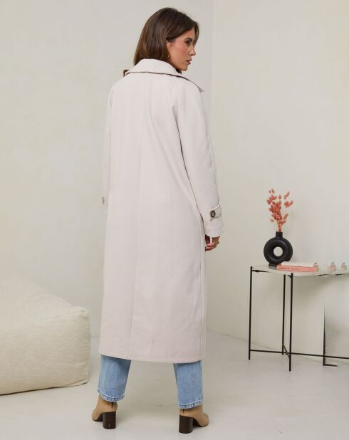 Abrigo largo Suzanne beige