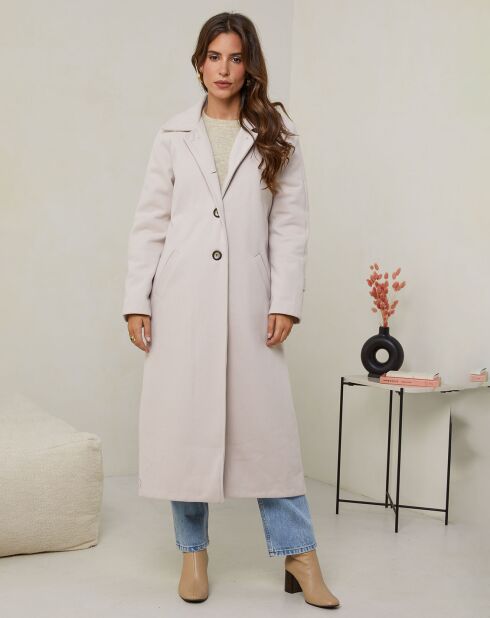 Abrigo largo Suzanne beige