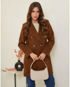 Abrigo largo Claire chocolate