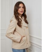 Abrigo corto beige Clothilde