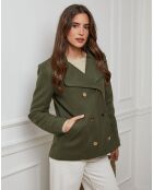 Clothilde kaki korte jas