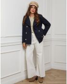 Marineblauwe korte jas Clothilde