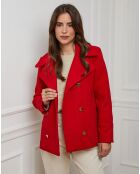 Abrigo corto rojo Clothilde