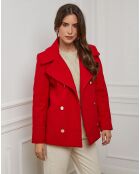 Abrigo corto rojo Clothilde