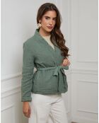 Gilet Flore kaki