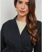 Gilet Flore noir