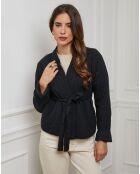 Gilet Flore noir