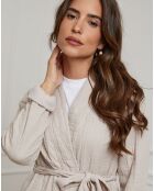 Gilet Flore taupe
