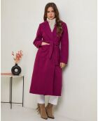 Manteau long Marie prune