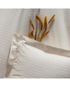 Parure housse de couette Stripe écrue