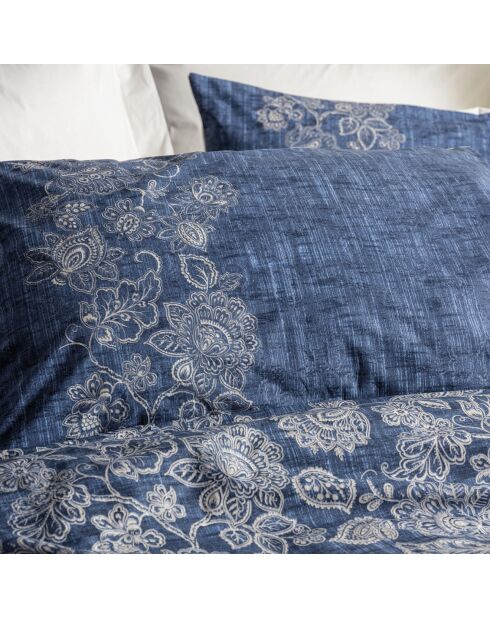 Parure housse de couette Anninka bleue