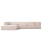 Canapé d'angle gauche Arendal 4 places beige - 284x166x70 cm