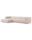 Canapé d'angle gauche Arendal 4 places beige - 284x166x70 cm