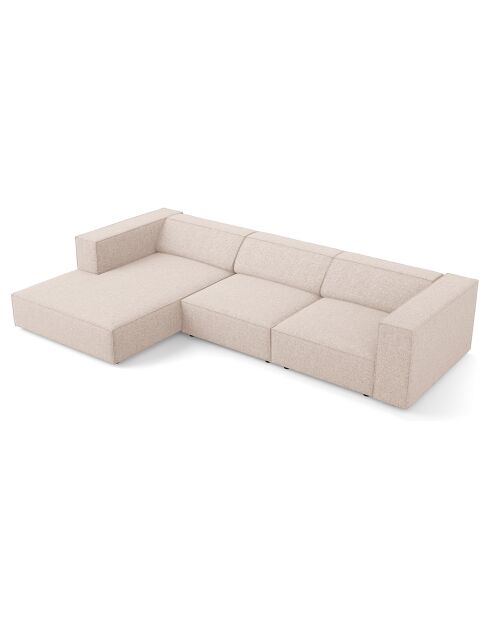 Canapé d'angle gauche Arendal 4 places beige - 284x166x70 cm