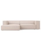 Canapé d'angle gauche Arendal 3 places beige - 224x166x70 cm