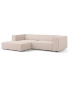 Canapé d'angle gauche Arendal 3 places beige - 224x166x70 cm