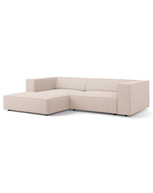 Canapé d'angle gauche Arendal 3 places beige - 224x166x70 cm