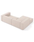 Canapé d'angle gauche Arendal 3 places beige - 224x166x70 cm