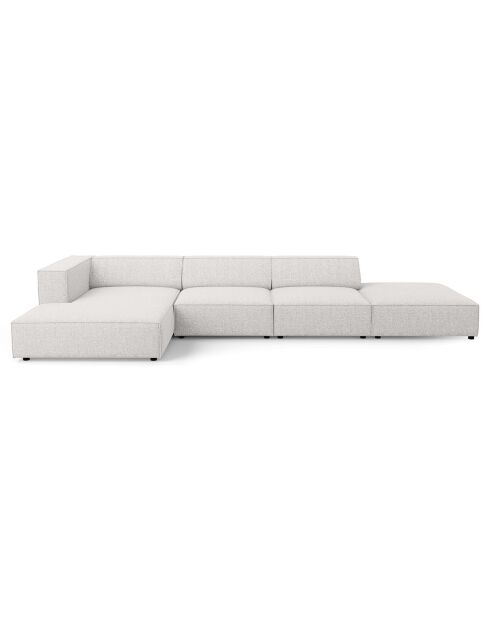 Canapé d'angle gauche Arendal 5 places gris clair - 341x166x70 cm