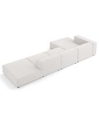 Canapé d'angle gauche Arendal 5 places gris clair - 341x166x70 cm