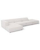 Canapé d'angle gauche Arendal 5 places gris clair - 341x166x70 cm