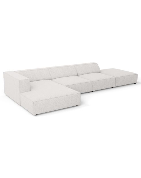 Canapé d'angle gauche Arendal 5 places gris clair - 341x166x70 cm